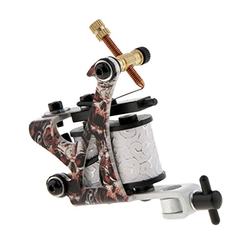 image for D DOLITY Coil Tattoo Machine Dual 10 Wrap Coils Alloy Tattoo Frame Tat