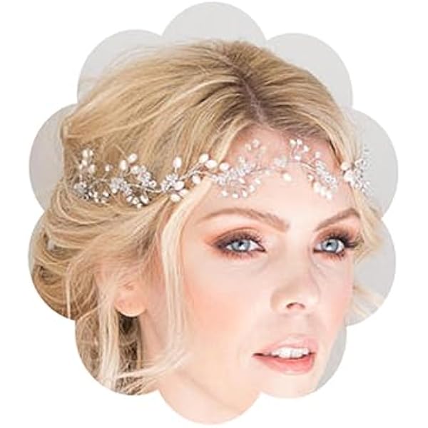 Amazon.com : BABEYOND Crystal Leaf Wedding Diadem Headband Bridal
