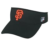 MLB ADULT San Francisco GIANTS Home BLACK VISOR Adjustable Velcro TWILL