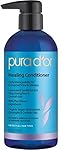 PURA D'OR Healing Conditioner Lavender Vanilla Shine Enhancing Organic Argan Oil, 16 Fluid Ounce