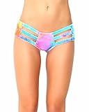 iHeartRaves Tie Dye Velvet Micro Cut Out Rave Booty Shorts
