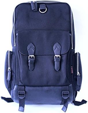 LING RONG multi-function men's backpack (BLACK)