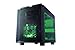 APEVIA X-QPACK3-GN Micro ATX Cube Gaming/HTPC Case, Supports Video Card up to 320mm/ATX PS, 2xGreen Windows, USB3.0/USB2.0/HD Audio Ports, 1 x 140mm Green LED fan, Flip Open Design, Dust Filter–Green