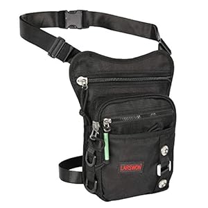 Larswon Waterdichte Dij Pack Been Pouch Bag Panel Motortas Zwart
