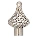 Westinghouse 1000700 Brushed Nickel Finish, Twist Cage Finial/Pull Chain