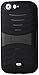 Reiko Silicon Case + Protector Cover for Blu life one L120 with horizontal kickstand - Retail Packaging – Black