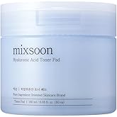 mixsoon Hyaluronic Acid Toner Pad - Deeply Hydrating and Refreshing Facial Pads, Triple Hyaluronic Acid Complex, Gentle Daily Care for Smooth Radiant Skin 180ml / 6.08 fl.oz. Korean Glass Skin Care