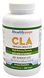 Conjugated Linoleic Acid Capsules - CLA Weight Loss & Exercise Enhancement Supplement For Men and Women - 180 1000mg Organic Safflower Oil Softgels
