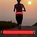 BSEEN LED Running Belt - Waist Belt - USB Rechargeable LED Running Waist Belt Safety Light Weight Polyester Sport Belt Adjustable Elastic Band and Buckle for Runner (Red)