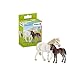 Schleich Farm World, Horse Toys for Girls and Boys, Pony Mare and Foal Horse Figurine 2-Piece Set, Ages 3+