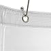 Zenna Home Clear Shower Curtain Liner, Heavyweight Frosty 10-Gauge Vinyl, 72