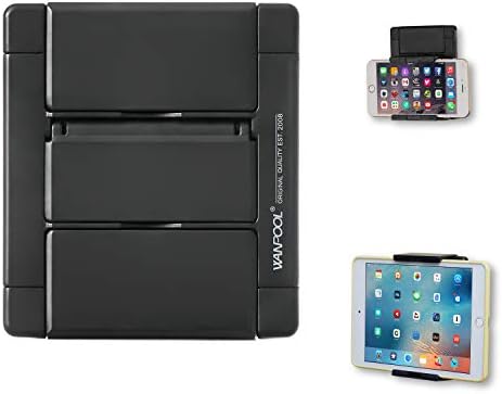 WANPOOL Phones Wall Mount, Wall Mount for Phones & Tablets, fits on Smooth and Rough Surfaces (Black)