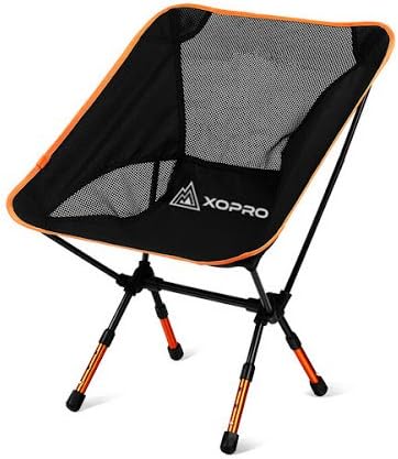 XOPRO Ultra Light Foldable Camping Chair, Blue, 1 Pack
