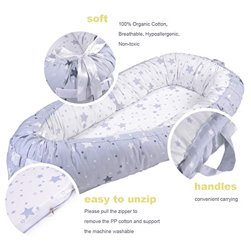1 Lounger+Portable+Organic+Breathable+Newborn