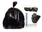 Jaguar Plastics L3339H 33-Gallon 33-Inch by 39-Inch 0.6-Mil Black LLDPE Can Liner (Case of 200)