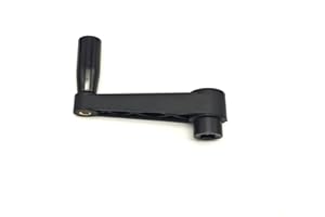 TAMSOI 4" Nylon Crank Handle Drill Press Revolving Handle with Round or Square Installation Hole Smooth 360 Degree Operation for Industry Lathe Milling Grinding Machine (Square Hole 12x12x100)