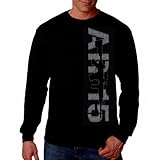 AR-15 Men's Long Sleeve T-shirt 2nd Amendment Gun Rights AR15 DesignTee Navy Blue