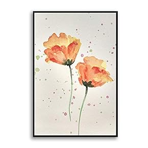 Framed Home Artwork Watercolor Painting for Living Room Bedroom