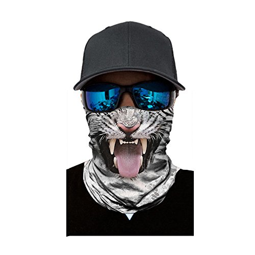 yijiamaoyiyouxia Cycling Motorcycle Head Scarf Neck Warmer Face Mask Ski Balaclava Headband (B)
