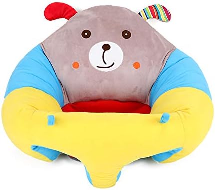Baby Sitting Chair Infant Soft Support Seat Portable Cartoon Animal Seat Dining Chair with Toys Attachment Safety Seats 20.47inch