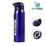 MerceHygea Vacuum Insulated Water Bottle 17oz Double Wall Stainless Steel Water Bottle, Keeps Your Drink Hot or Cold, Perfect for Outdoor Sports Camping Hiking Cycling Fitness (Blue)