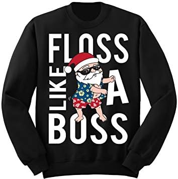 Floss Like A Boss Ugly Christmas Sweatshirt Youth/Adult Crewneck Sweatshirt