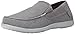 Crocs Men's Santa Cruz 2 Luxe Slip On Loafer|Casual, Comfortable Travel Shoe, Charcoal/Light Grey, 9 M US