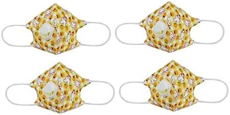 DR AIR N 95 ANTI POLLUTION REUSABLE, FOLDABLE MASK WITH VALVE FOR CHILDREN (PACK OF 4)