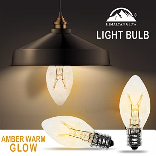 Himalayan Glow Salt Lamp Light Bulbs Night Light Bulbs 15 Watt Light Bulbs for Lamp E12