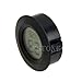 Amrka Mini Indoor Outdoor LCD Hygrometer Humidity Thermometer Round Temperature Meter (Black)