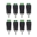 HTTX Phono RCA Male Plug to AV Screw Terminal Audio/Video Connector Adapter (8-Pack)