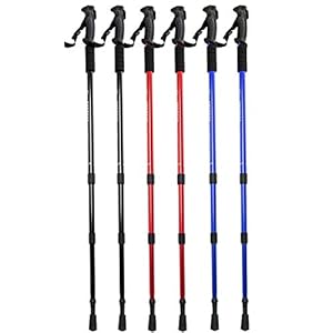 Nordic Walking stokken paar met telescoop van 100 cm tot 135 cm verstelbaar, zeer licht van aluminiumlegering met anti…