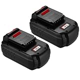 Upgraded Powerextra 2 Pack 18V 3.7Ah Replacement Battery Compatible with Porter Cable PC18B-2 18-Volt Cordless Tools Batteries