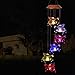 xxschy LED Solar Fly Pigs Wind Chimes Outdoor - Waterproof Solar Powered LED Changing Light Color 6 Flying Pigs Mobile Romantic Wind-Bell for Home, Party, Festival Decor, Night Garden Decoration