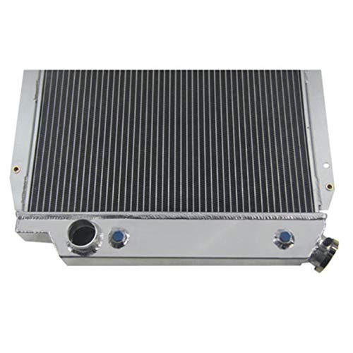Primecooling 4 Row Aluminum Radiator for Ford Bronco 5.0L V8,8 Cylinder Engine 1966-77