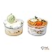 HallGEMs Premium Super Clear Dessert Cup Round Shape 4.2oz (30 pack, Round) with Mini Spoons and Secure Snap-On Lids