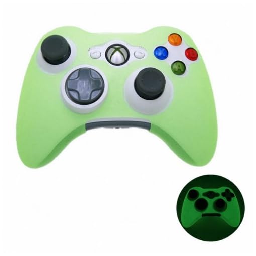 GREEN GLOW in DARK Xbox 360 Game Controller Silicone Case Skin Protector Cover (Many Colors Available) - Image 3