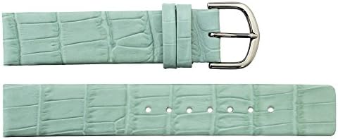 Blue Calf Leather Band Replacement Pin Clasp, 18mm Strap B18020