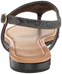 Guess Women's UNALI Sandal, Black 001, 6