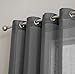HLC.ME 2 Piece Semi Sheer Voile Window Curtain Grommet Panels for Bedroom & Living Room (54