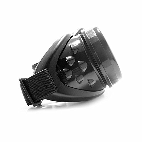 GloFX Black Diffraction Goggles Steampunk Cyber Rave Gothic