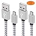 Asstar,Micro USB Cable Extra Long Premium Nylon Braided USB to Micro USB Charging Cord Android Charger for S6 Edge/Note 5/4,Honor 6X/LG/Echo Dot(2nd Generation)/Tap (2Pack 10ft)