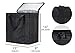 NZ Home Insulated Cooler Bag and Food Warmer (Medium, 2 pack) for Food Delivery & Grocery Shopping with Zippered Top, Black