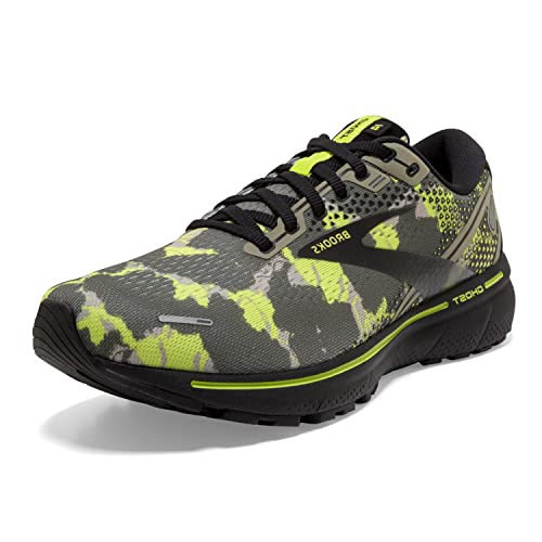 Brooks Ghost 14 Men's Neutral Running Shoe Olive/Lime Punch