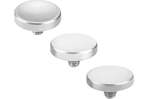 eMagTech 3pcs Silver Aluminum Shutter Release Button Concave Convex Flat Compatible with Fujifilm Compatible with Canon