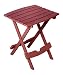Adams Manufacturing 8500-95-3700 Plastic Quik-Fold Side Table, Merlot