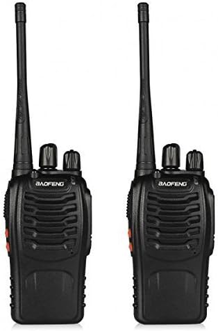 Finicky World BF-888S UHF 400-470MHz CTCSS/DCS Handheld Amateur Radio Tranceiver Walkie Talkie Two Way Radio Long Range Black 2 Pack