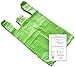 Lime Green 11.5x6x21 T-shirt Bags (100 Pack) with Crafting Insert - Reusable Retail Shopping Bags