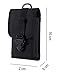Urvoix Tactical Military MOLLE Bag with Buckle Army Waist Belt Clip Phone Pouch - EDC Utility Outdoor Gear Holster Black