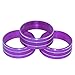 Danti 3pcs Audio Air Conditioning Button Cover Decoration Twist Switch Ring Trim for Jeep Wrangler JK JKU Patriot Liberty 2011-2018,for Dodge Challenger 2008-2014 (Purple)